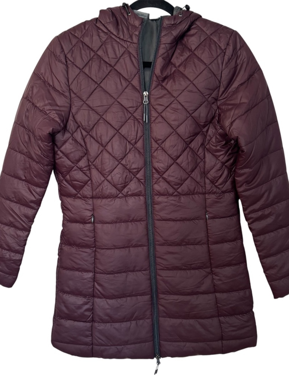 New Balance Women's Puffer Quilted Style Tech Hooded Zip Up Jacket Sz S NWT